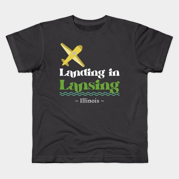 Landing in Lansing Kids T-Shirt by Shop The Lansing Journal